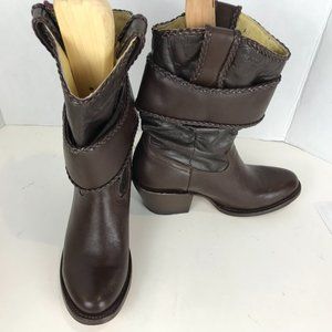 Verthali Brown leather boots Women's 6